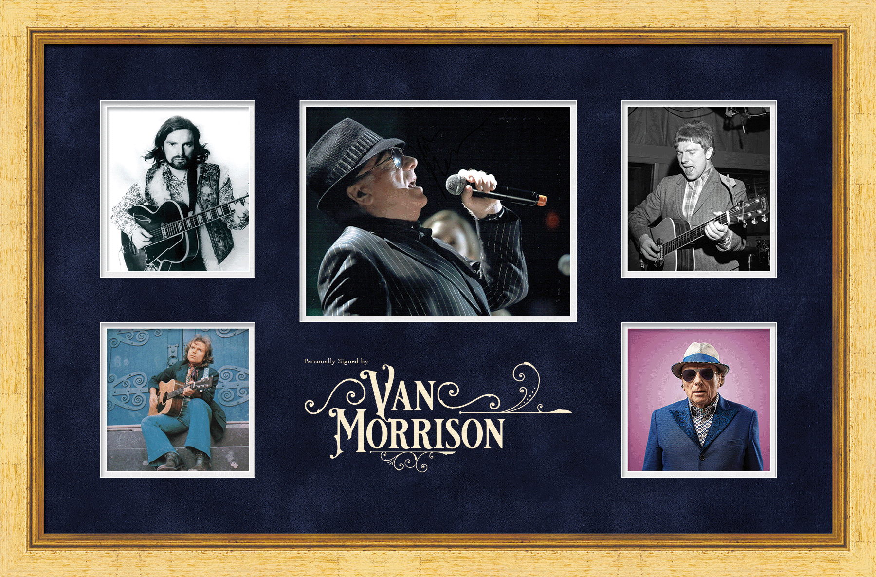 Van Morrison Signed Photo Display - Memorabilia Framers Shop